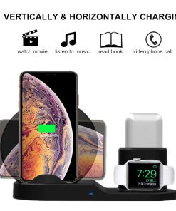 3 in 1 Fast Wireless Charger Dock Station For iPhones Airpods Apple Watch