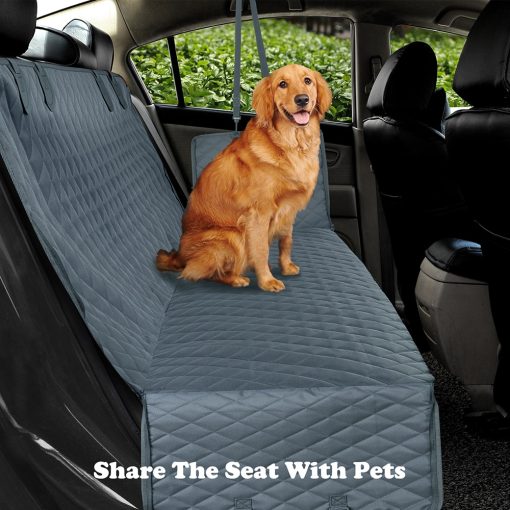 Dog Car Seat Cover Hammock Cushion Protector With Zipper And Pockets