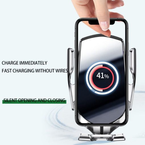 Automatic Clamping 10W Qi Wireless Car Charger Holder