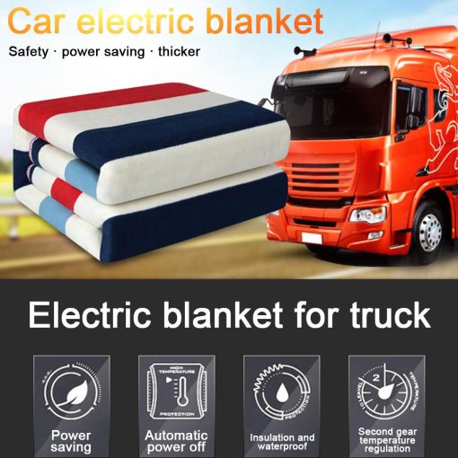 High Quality 12V/24V Heated Travel Blanket For Truck/RV