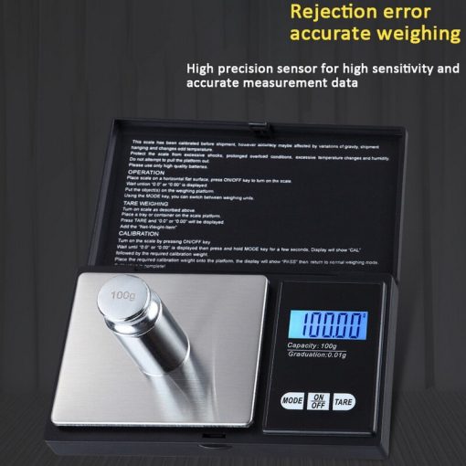 High Precision 0.1g/0.01g Digital Electronic Pocket Jewelry Gram Scale