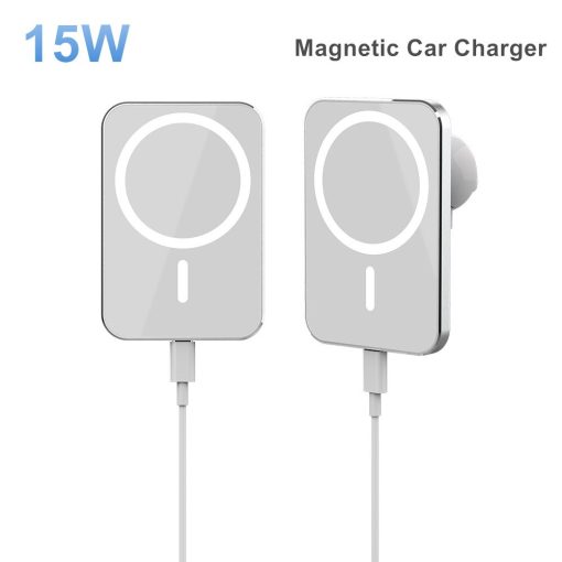 15W Magsafe Wireless Car Charger For iPhone 12 pro mini Max, Air vent Car Mount Magnetic Car Holder Charger