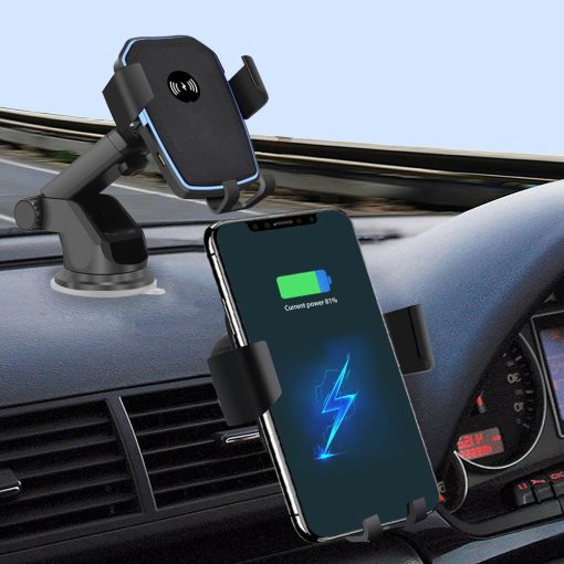 Qi Wireless Car Charger Mount For iPhones 10W Fast Wireless Charging Car Phone Holder