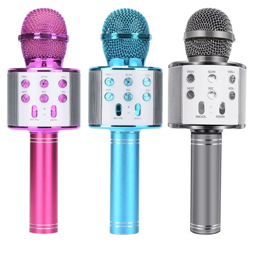 Wireless Bluetooth Karaoke Microphone Portable Professional Speaker & Handheld Microphone