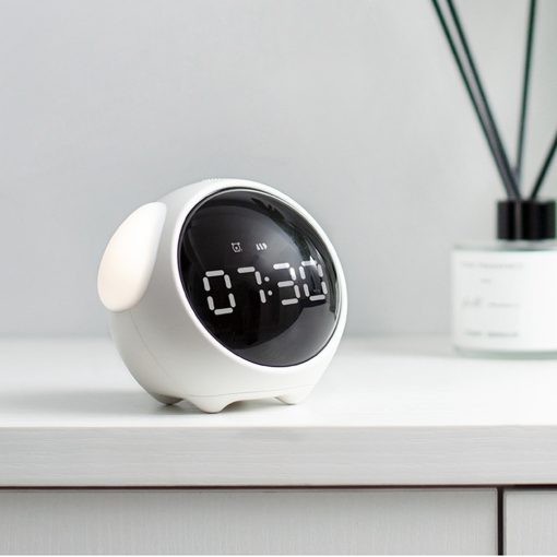 Voice Control Pixel Expressive Alarm Clock for Kids