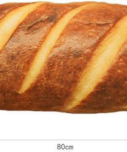 3D Simulation Baguette Bread Shape Plush Pillow