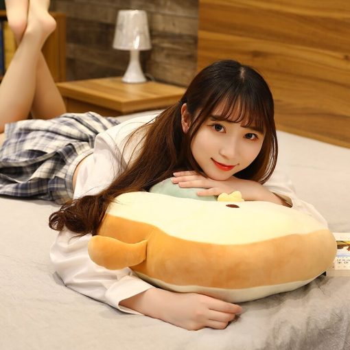 Funny Sliced Bread Plush With Blanket Inside