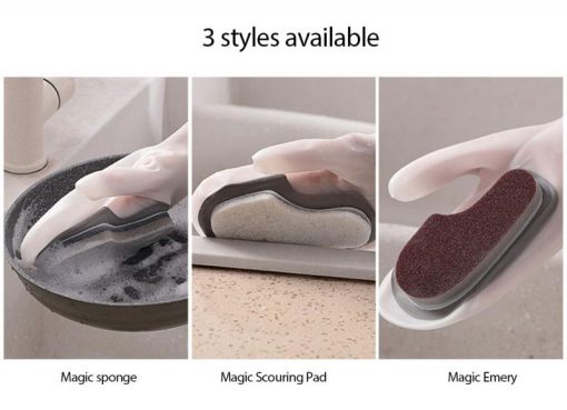 New Magic Scrubber Dishwashing Gloves