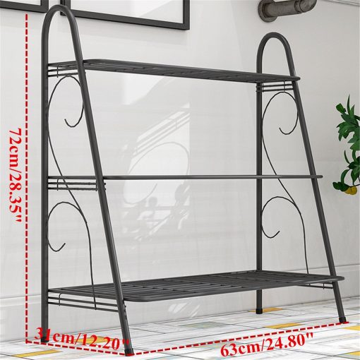 Iron 3-layers Plant Stand Succulent Shelf Rack Simple Indoor Plant Rack