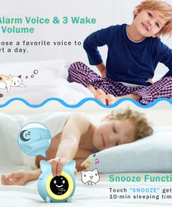 Kids Child Alarm Clock Sleep Trainer with Night Light