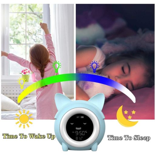 Kids Child Alarm Clock Sleep Trainer with Night Light