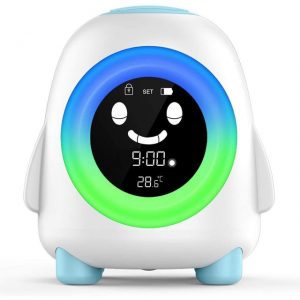 penguin alarm clock for kids bedroom 