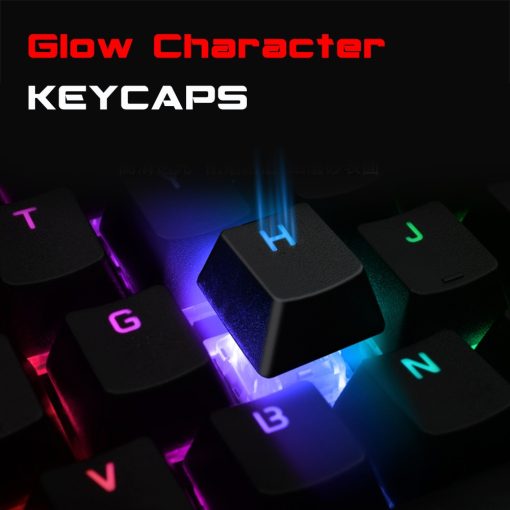 Anti-ghosting Mechanical Keyboard Wired Gaming Keyboard RGB Mix Backlit