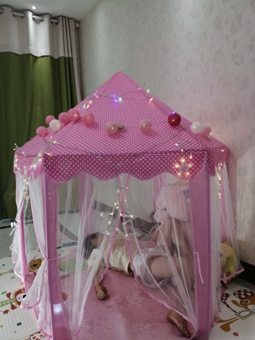 All in one Portable Princess Tent with LED light