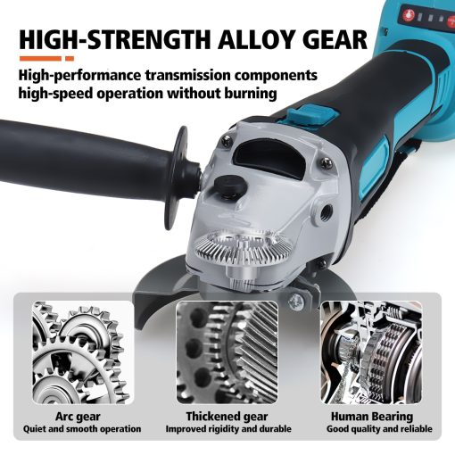 18V 800W 125mm Brushless Cordless Impact Angle Grinder without battery
