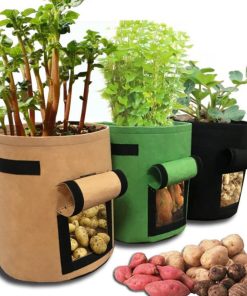 3pcs Bet Potato Grow Bags with Side Opening (4,7,10 Gallons)
