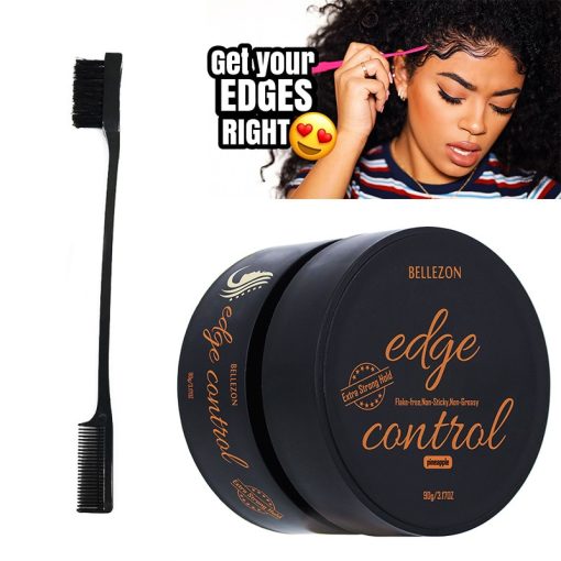 Premium Hair Edge Control Gel With Edge Brush