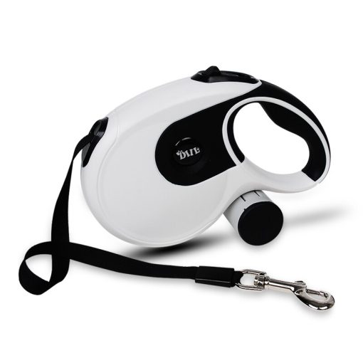 Durable Automatic Retractable Lead for Large Dogs with Poop Bag Holder