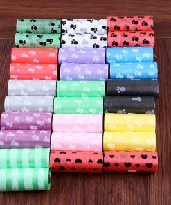 Colorful Printed Quality Dog Poop Bags (10Rolls/150pcs)