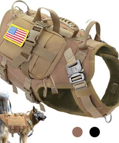 Tactical Military Strong Dog Harness for No Pull with Pouches