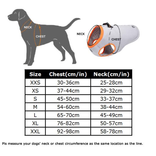 Truelove Summer Dog Cooling Vest Adjustable Reflective Mesh Harnesses