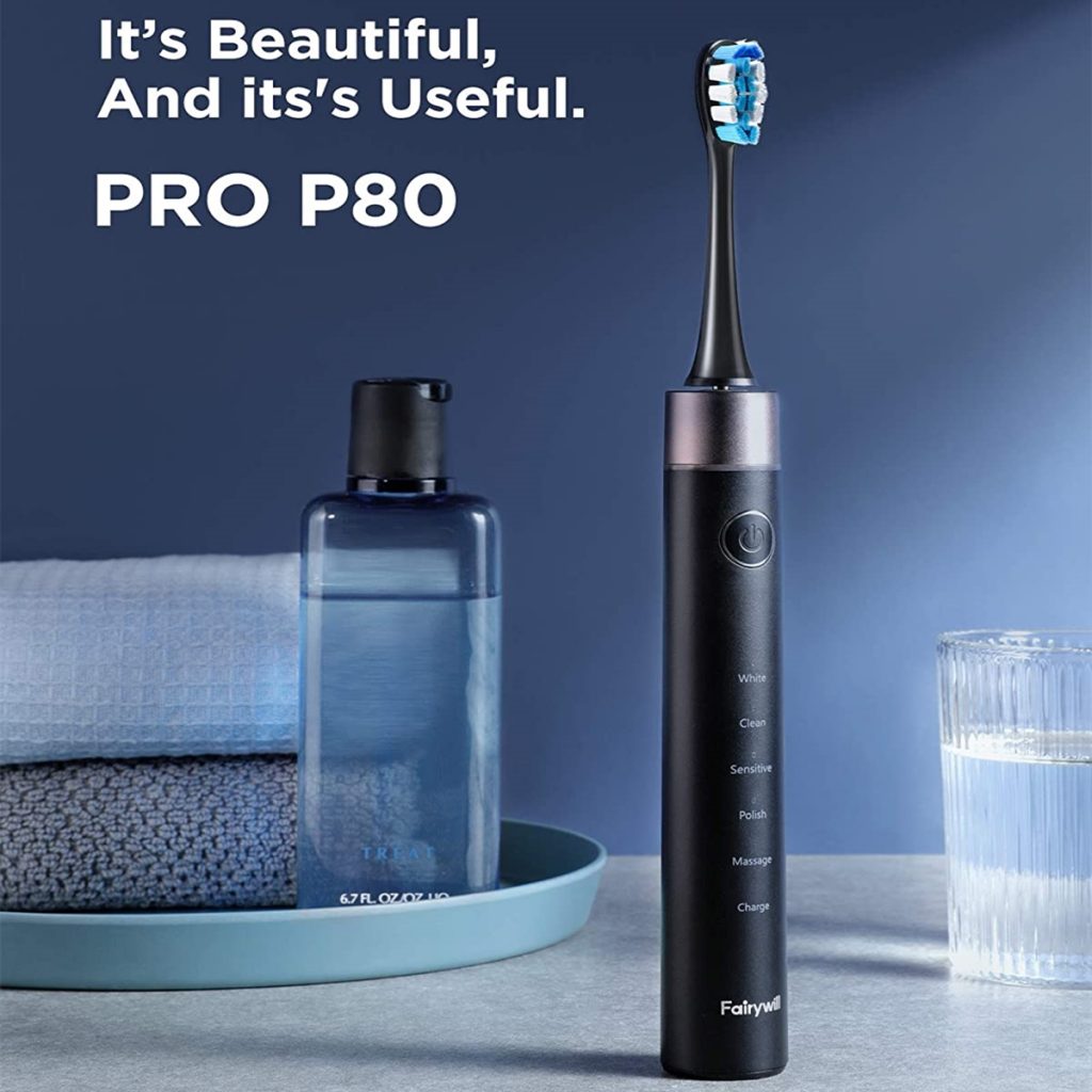 P80 Pressure Sensor Electric Toothbrush Free Shipping Worldwide Kivaj