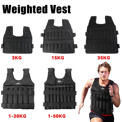 TitanTrainer Adjustable Loading Weighted Vest for Running Walking 3/15/20/35/50kg