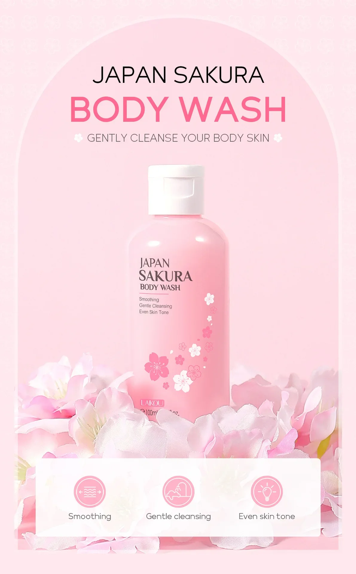 JS100 Japanese Sakura Body Wash 