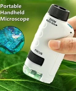 FCS66 60-120x Educational Mini Handheld Pocket Microscope Gift for Kids