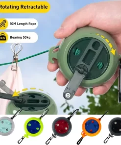 FLEX10-M Retractable Clothesline Outdoor Travel Portable Clothes Drying Wire